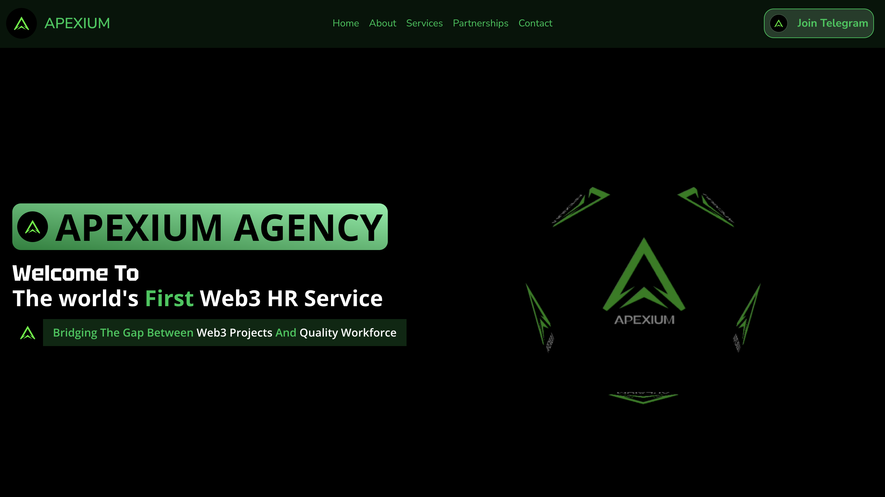 Apexium Agency Website