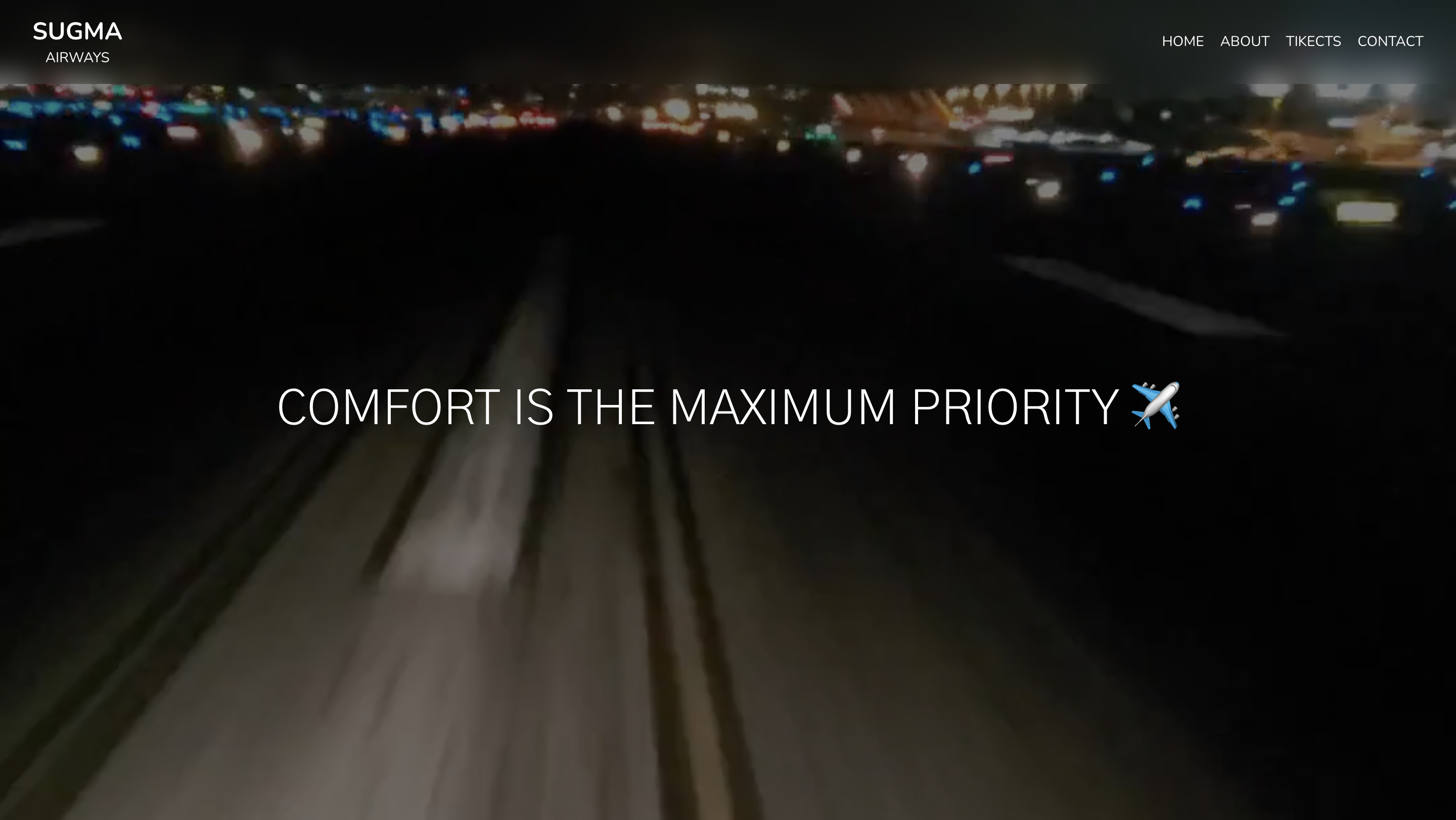 Sugma Airways Website